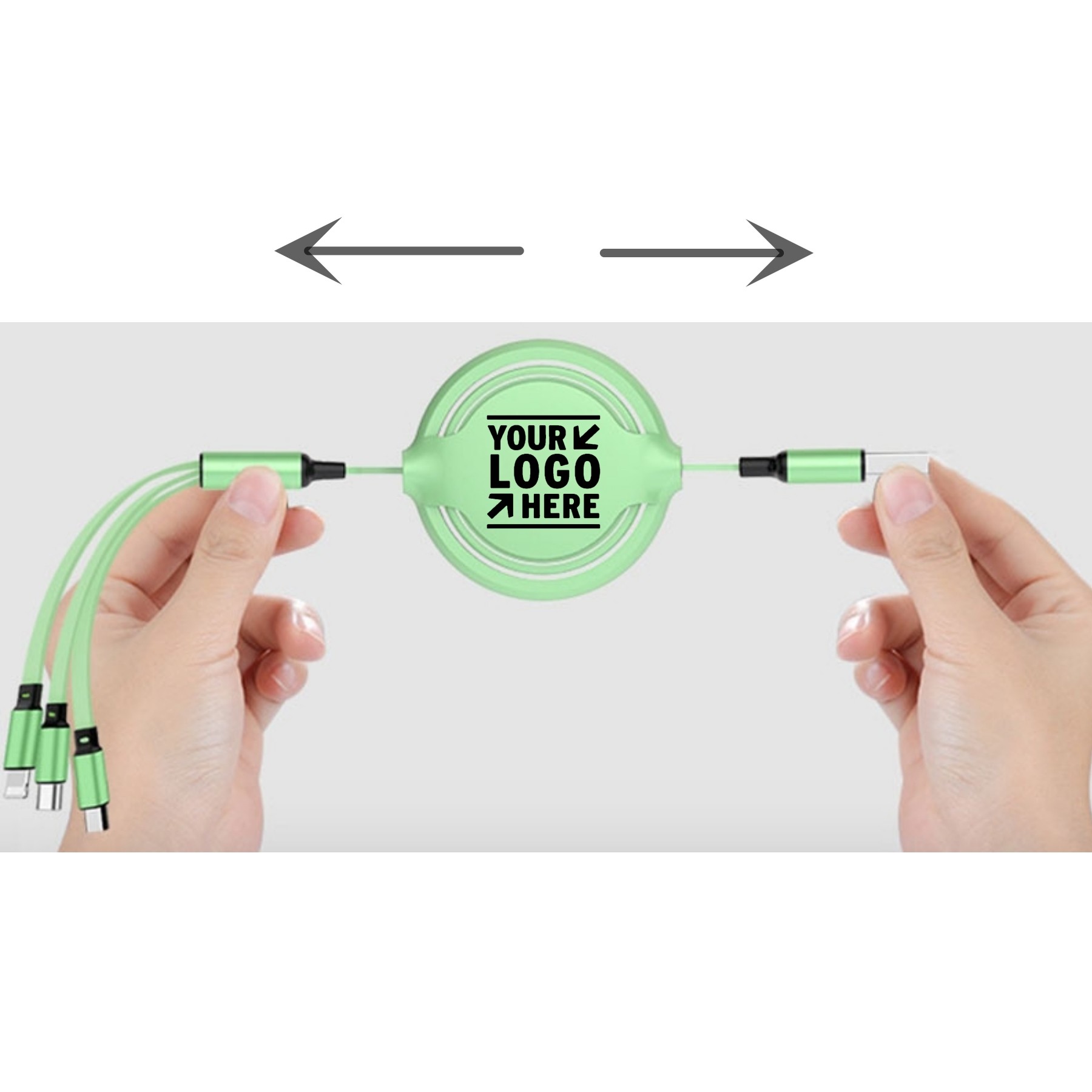 Aluminum Alloy 3 In 1 Telescopic Charging Cable 2