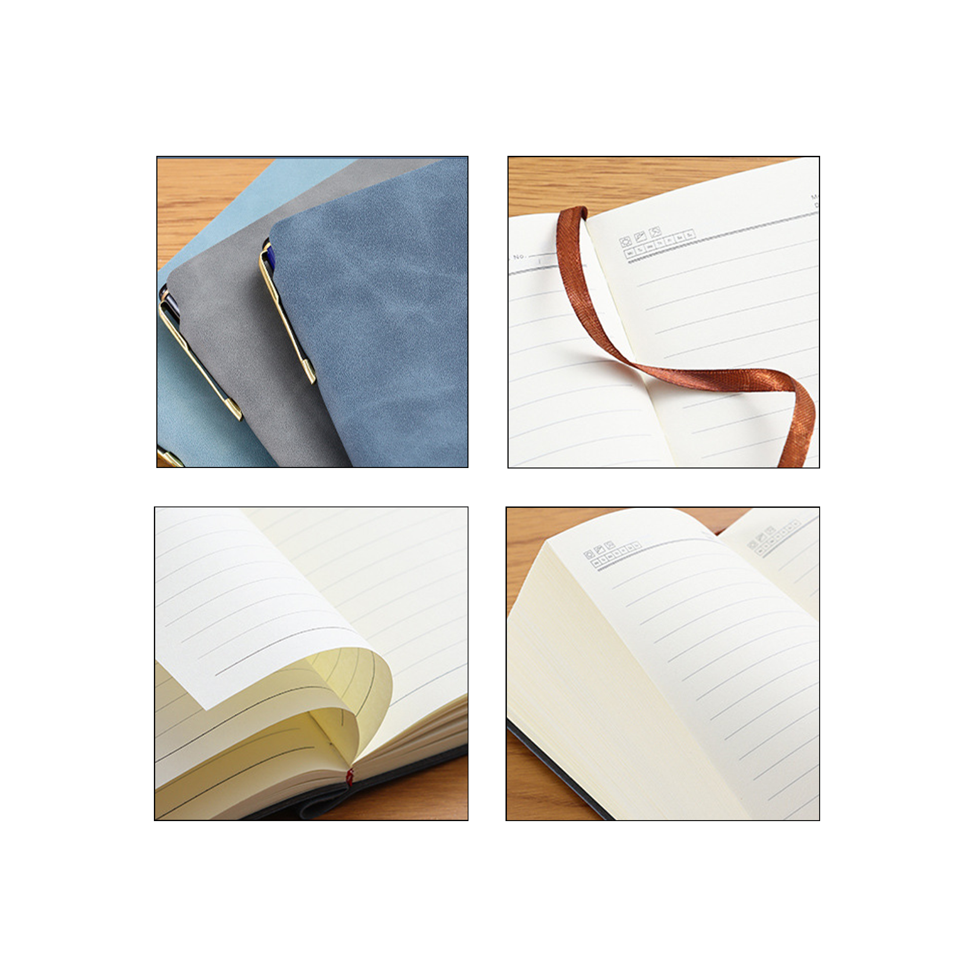 A5 Pen-Inserting Sheepskin Business Notebook 2