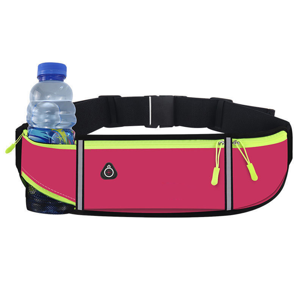 Multifunctional outdoor sports nylon fanny pack waist bag with water bottle pocket 9