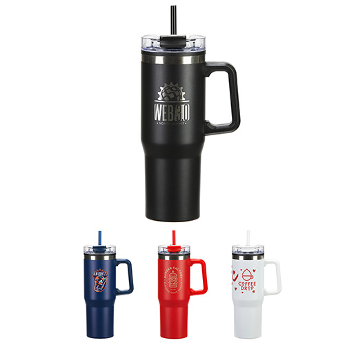 Oceanic 30 oz Stainless Steel/Polypropylene Mug with Color-Matching Handle 24