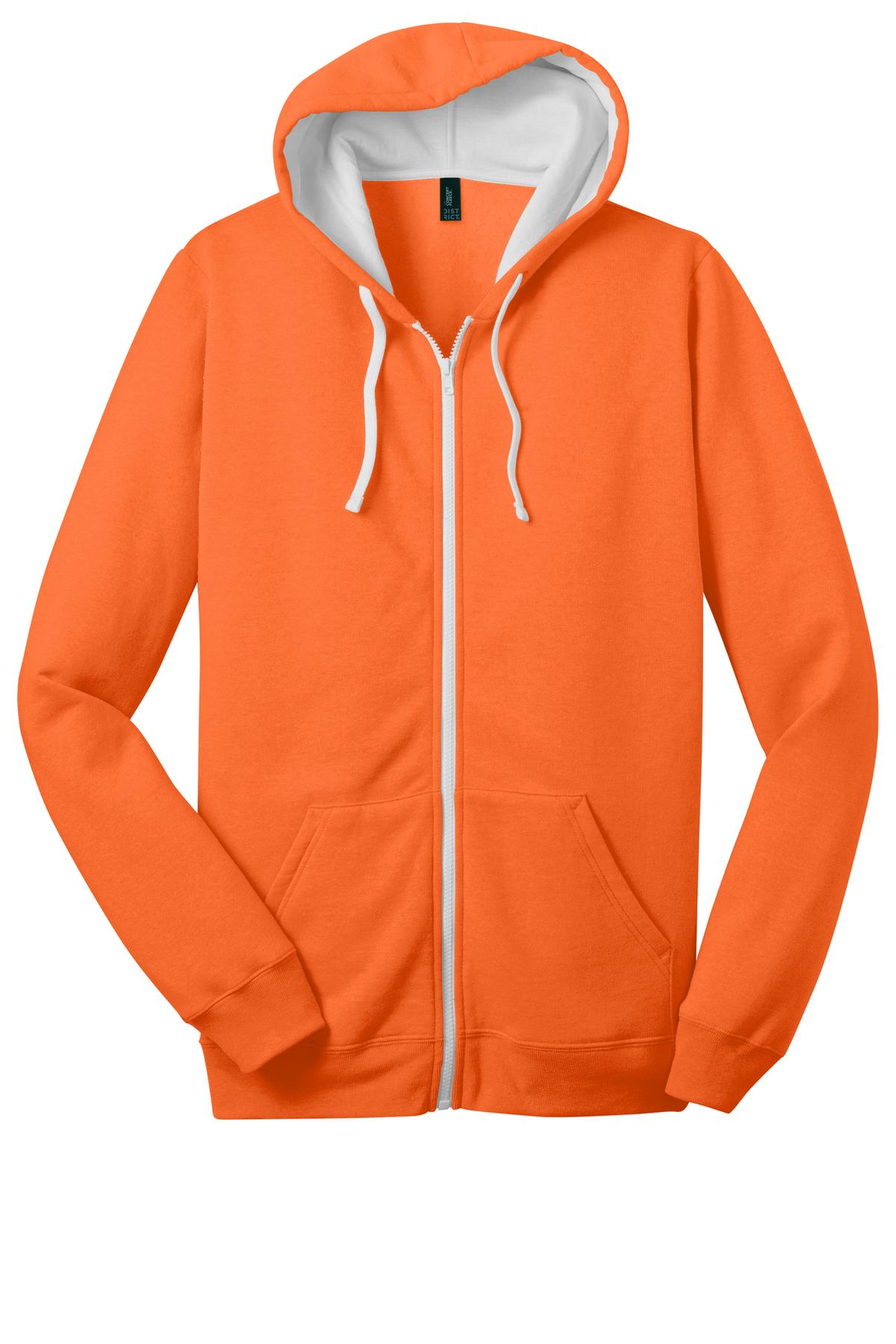 District The Concert Fleece Full-Zip Hoodie. DT800, custom hoodie or sweatshirt with logo imprint 36