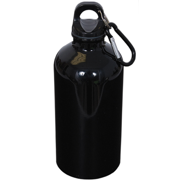 500 Ml (17 Fl. Oz.) Stainless Steel Bottle With Carabiner, custom water bottle with logo imprint 3