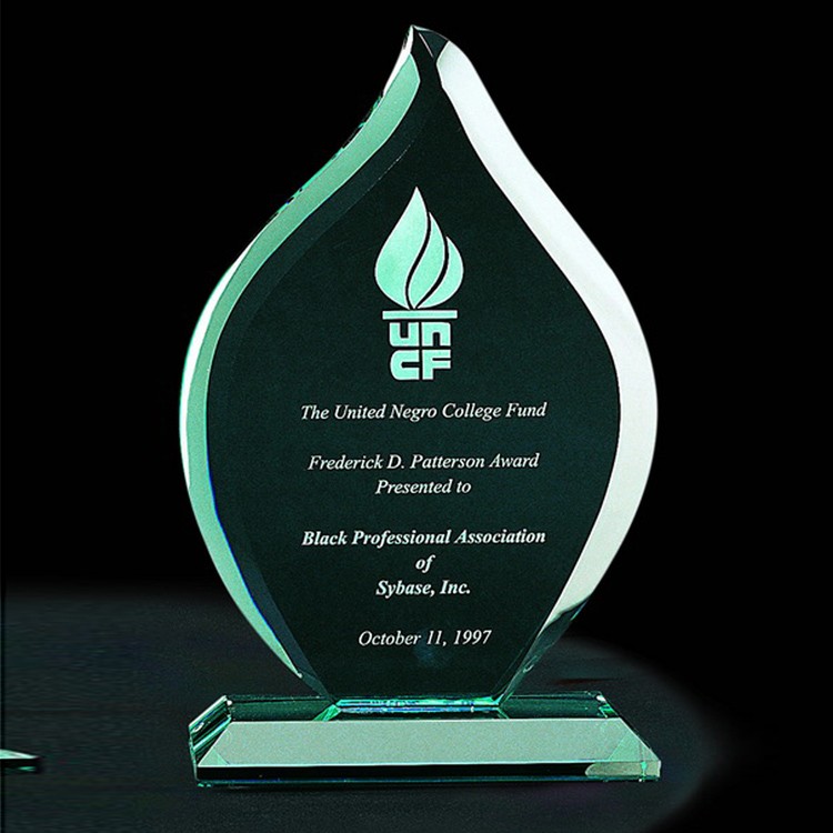 11" Jade Glass Flame Award 3