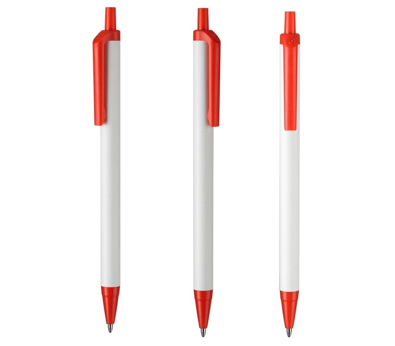 Slim White Barrel Pen 4