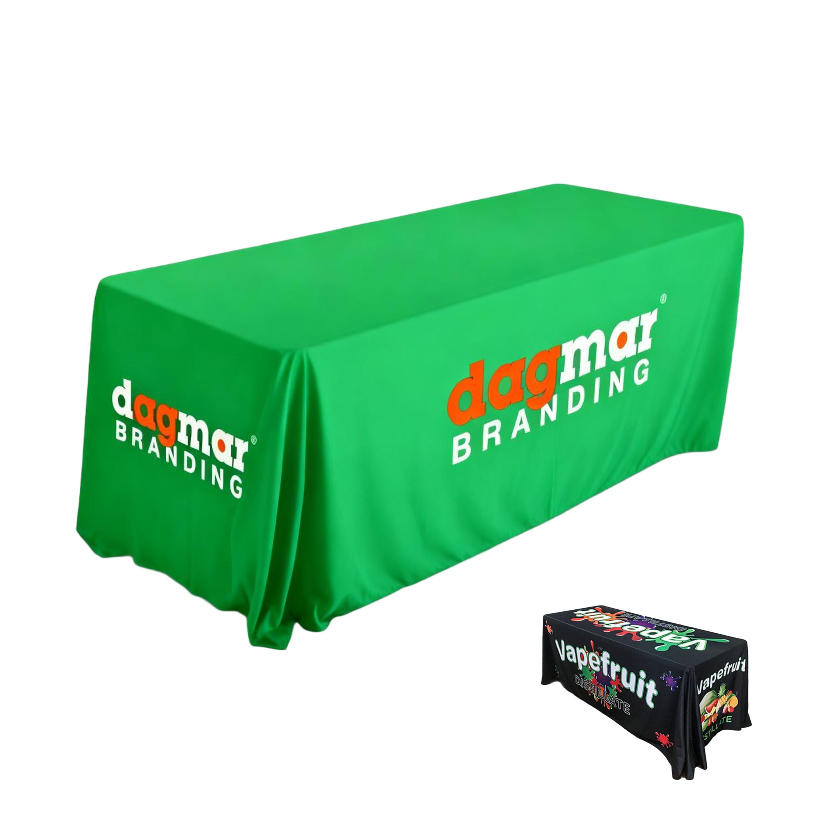 6' Standard Full Color Draped Table Cover 2