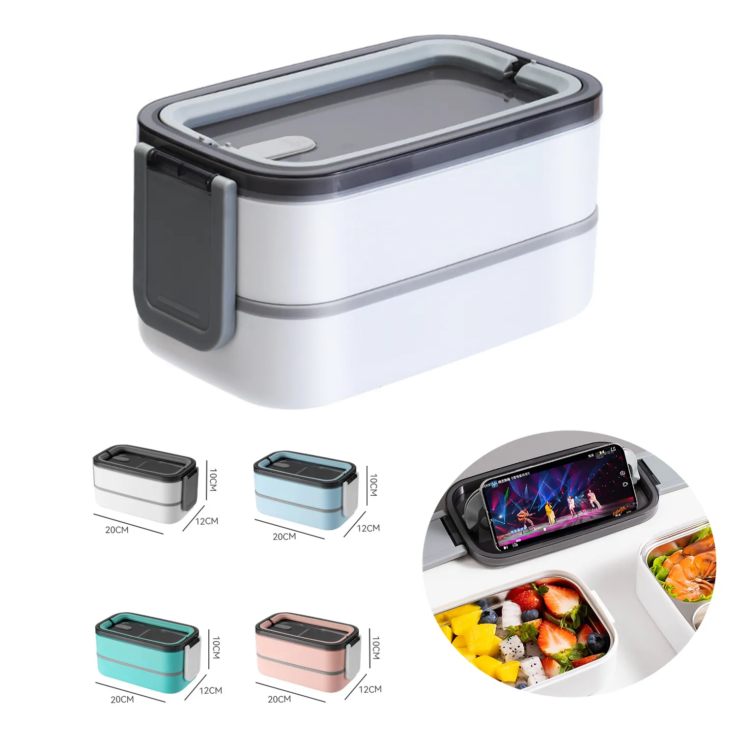 Double Stainless Steel Insulated Bento Box 2