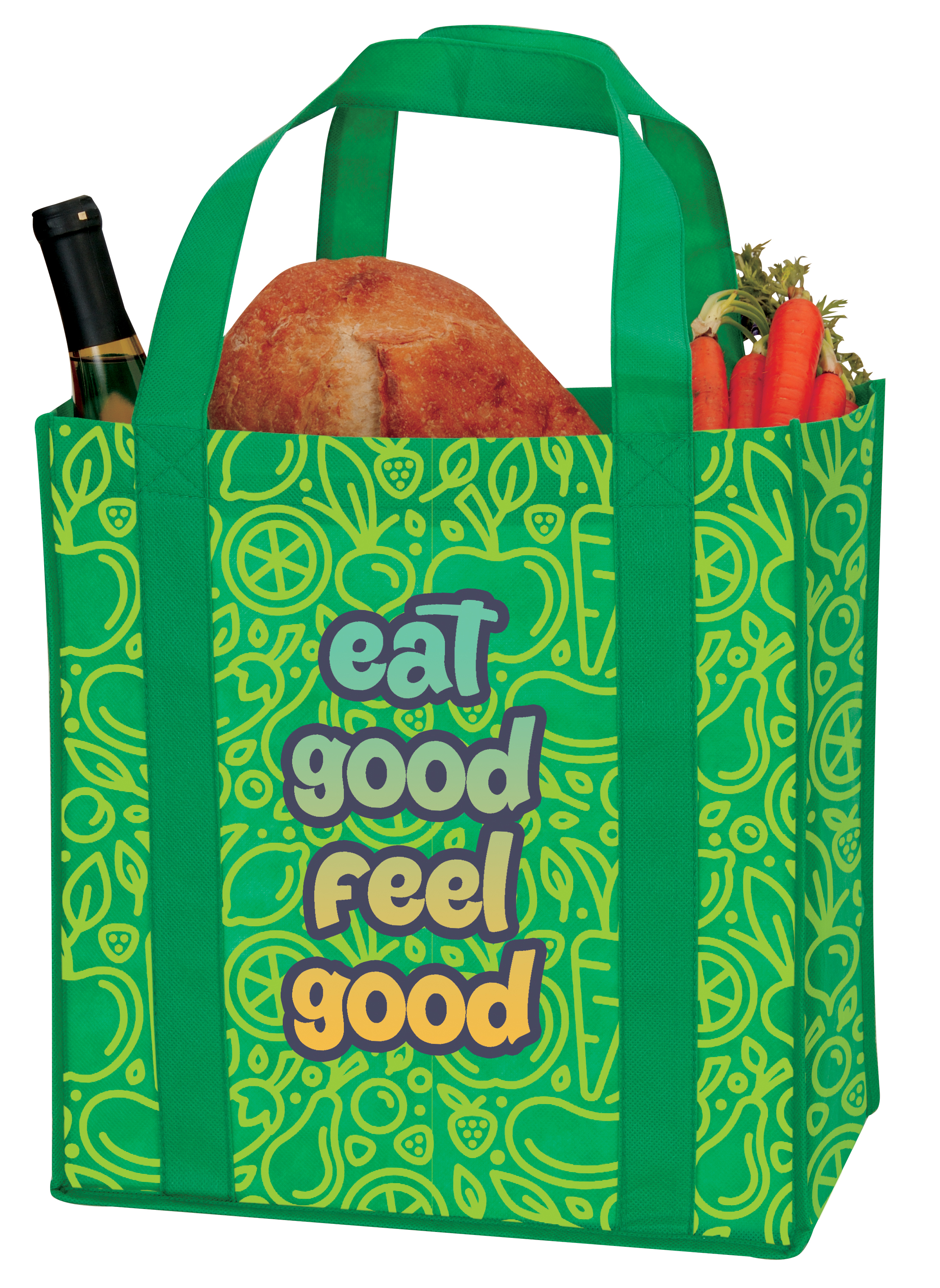 Universal Source® Laminated Non-Woven Grocery Tote 7