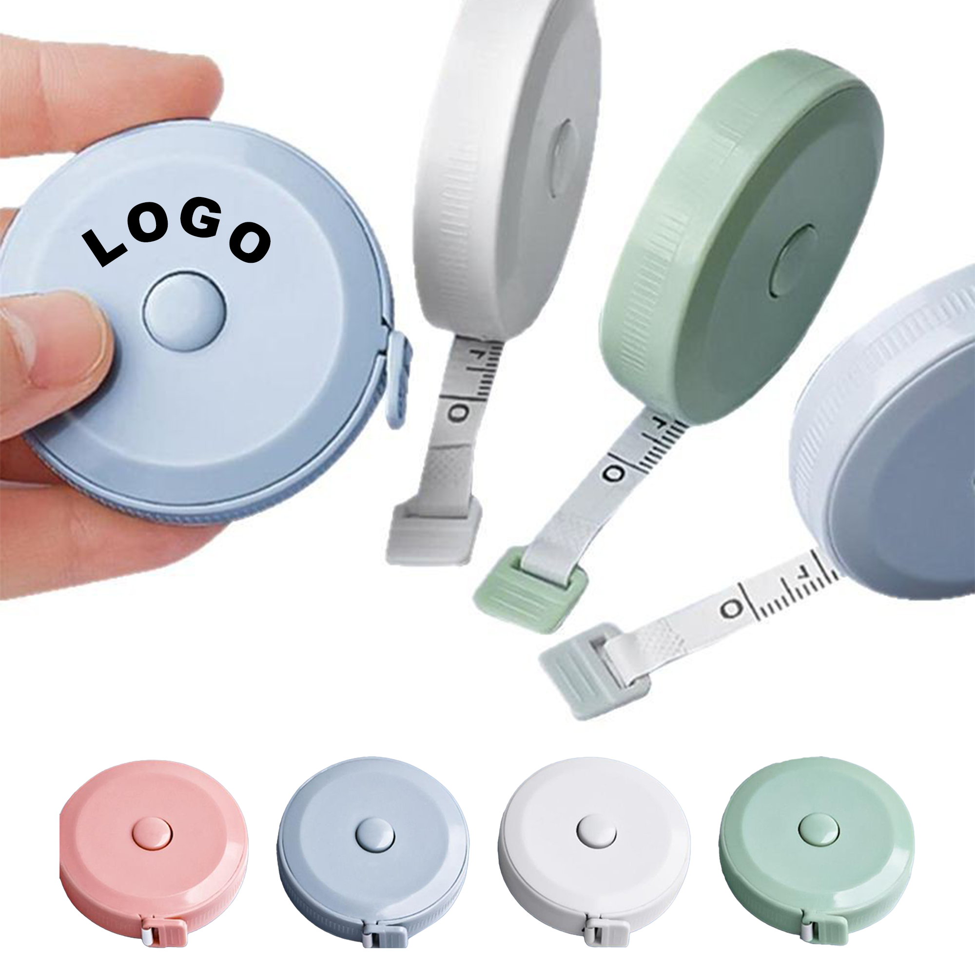 Retractable Tape Measure with Push Button 2