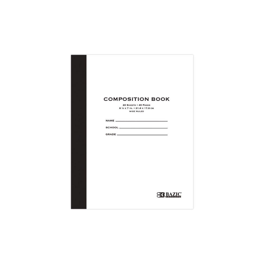 Composition Books - Wide Ruled 20 Sheets Paperback 2
