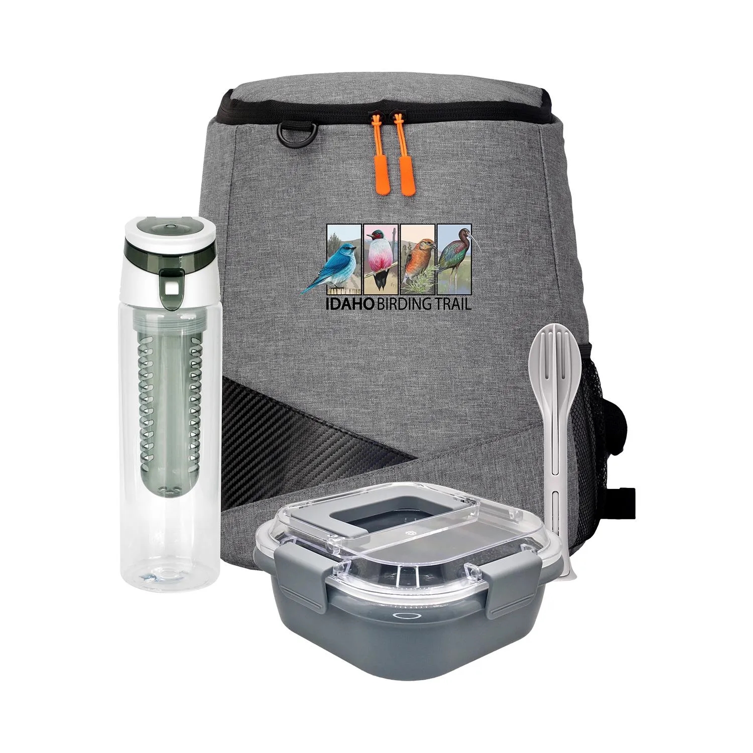 Trendy Lunch Box & Utensil Backpack Set 11