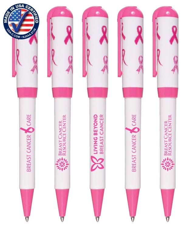 Breast Cancer Awareness Pink Color Ballpoint twist Pen 1
