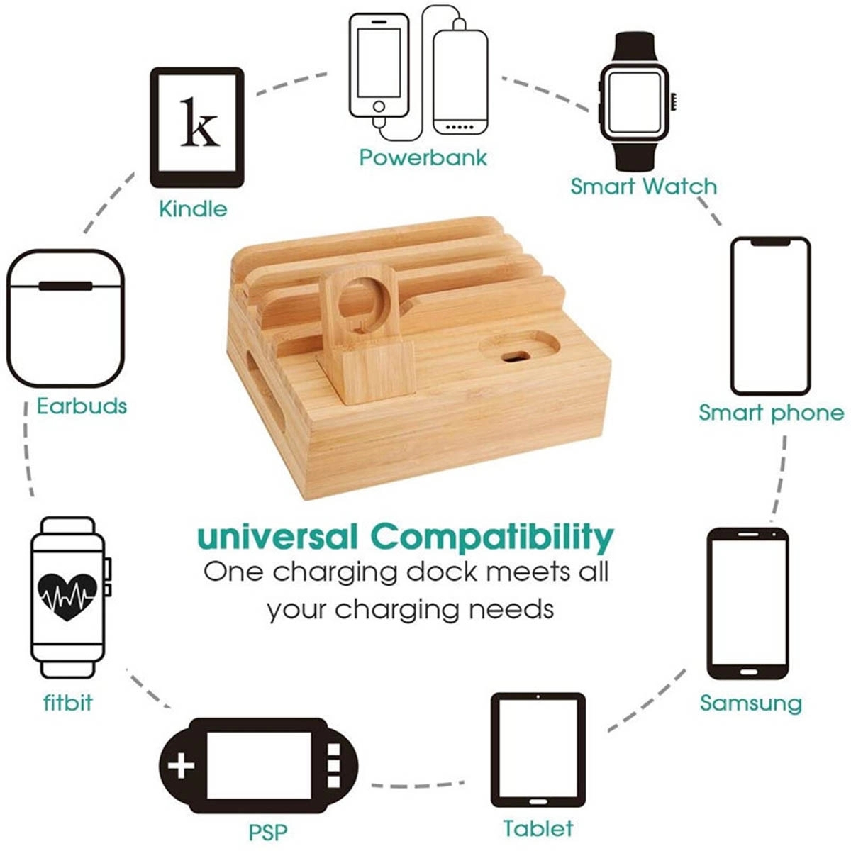 Bamboo Charging Station 3