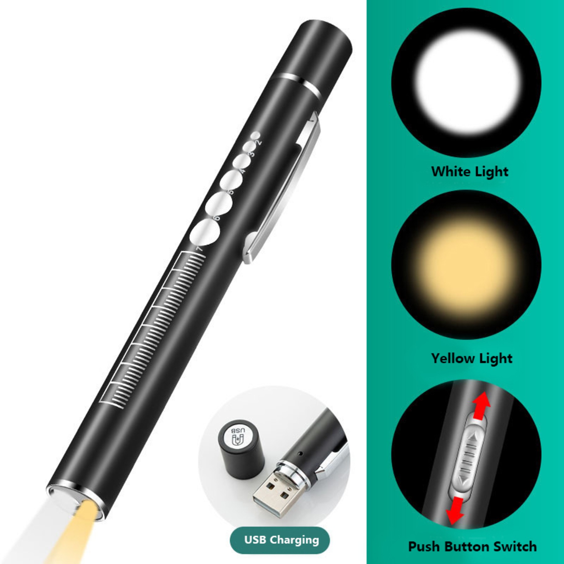 Rechargeable Pen Light For Nurse 3