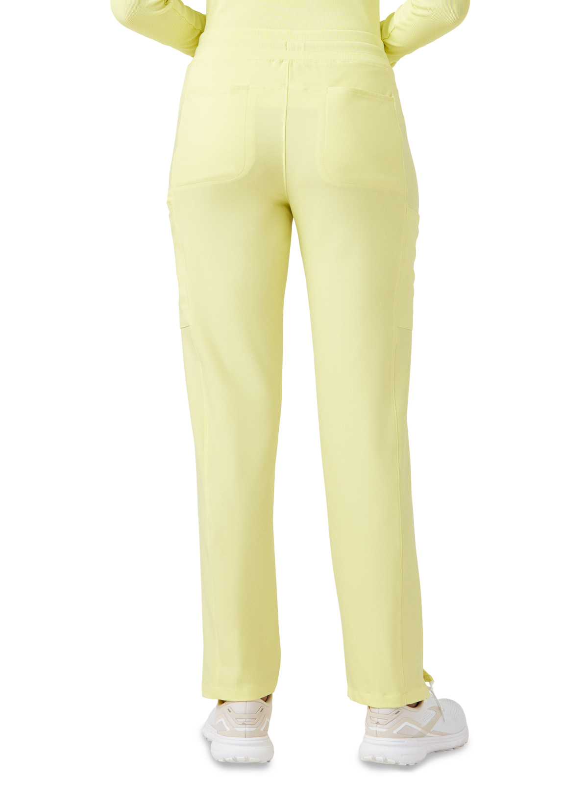 Landau - Forward - Women's Seven-Pocket Mid-Rise Rib-Knit Elastic Waist Cargo Pant 44