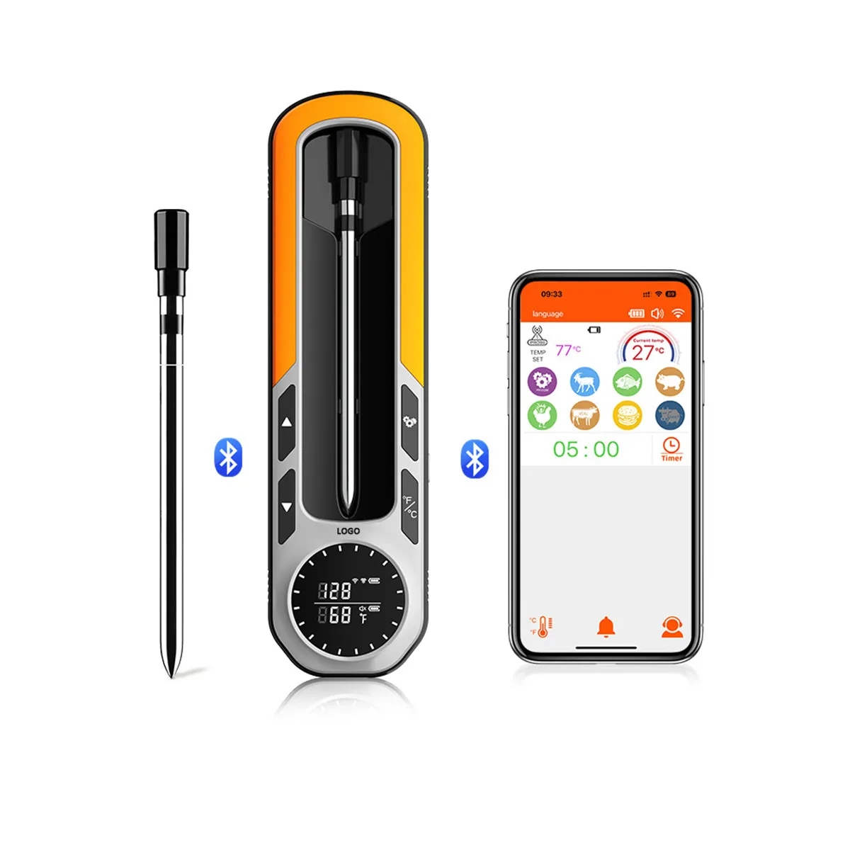 WirelessBluetooth Digital Meat Thermometer 2