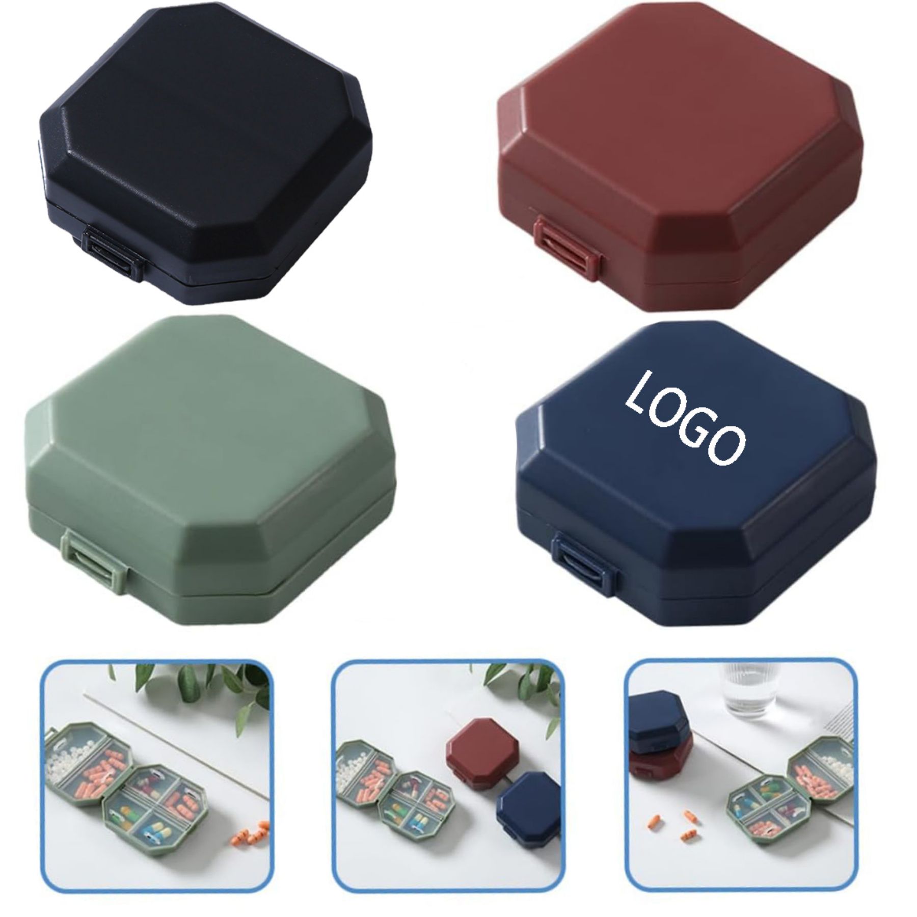 6 Compartment Pill Dispenser Boxes 2