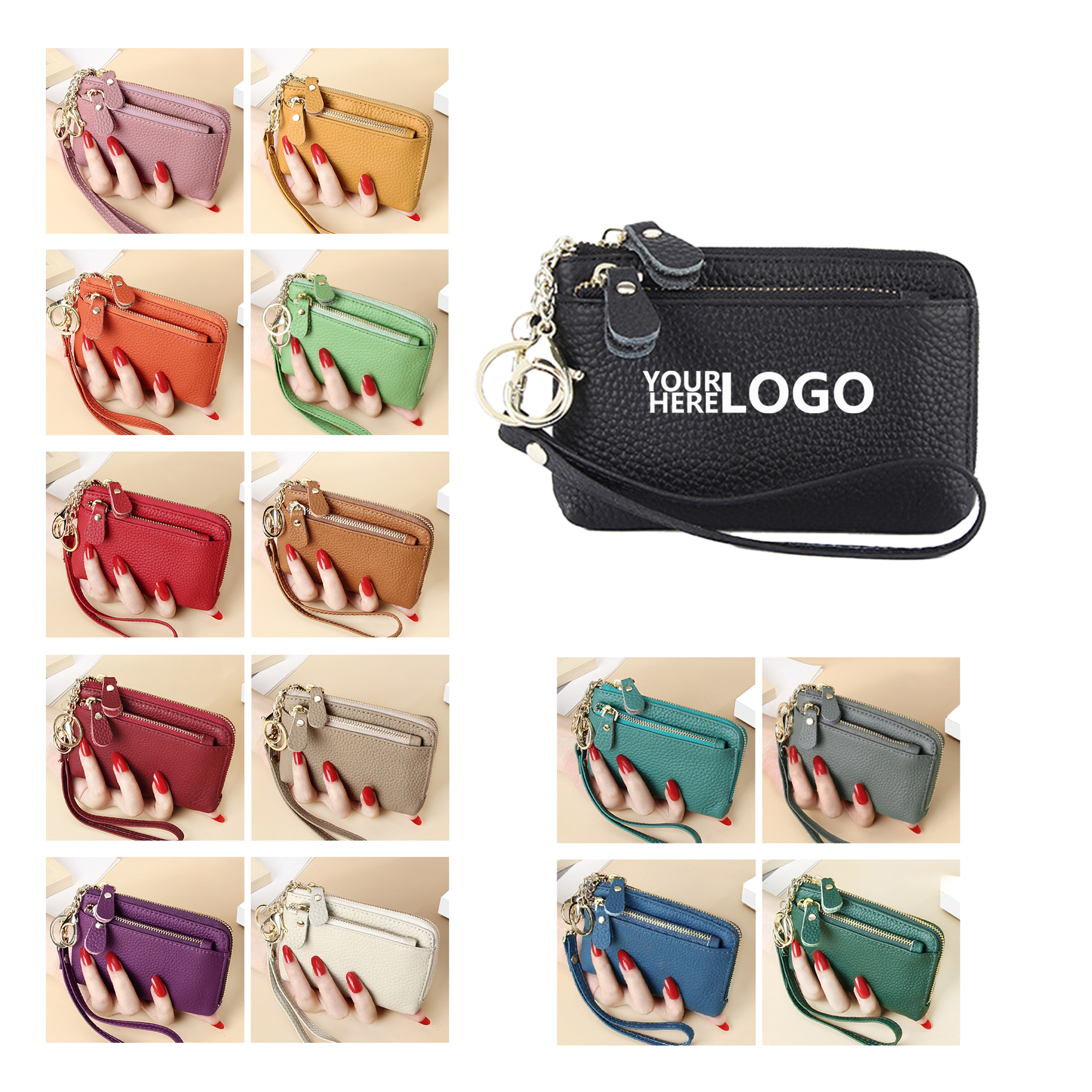 Leather Coin Purse Keychain 2