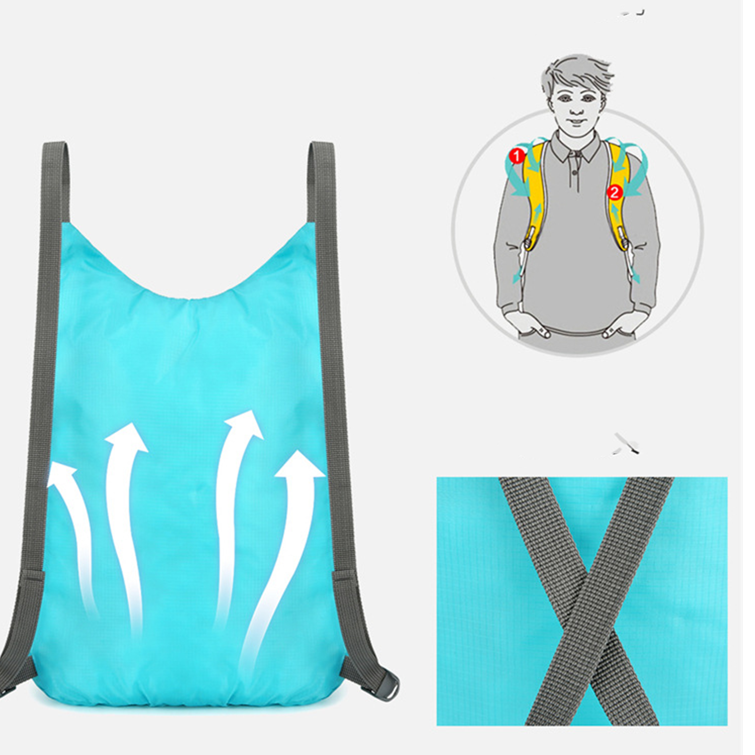Lightweight Packable Water Resistant Backpack 5