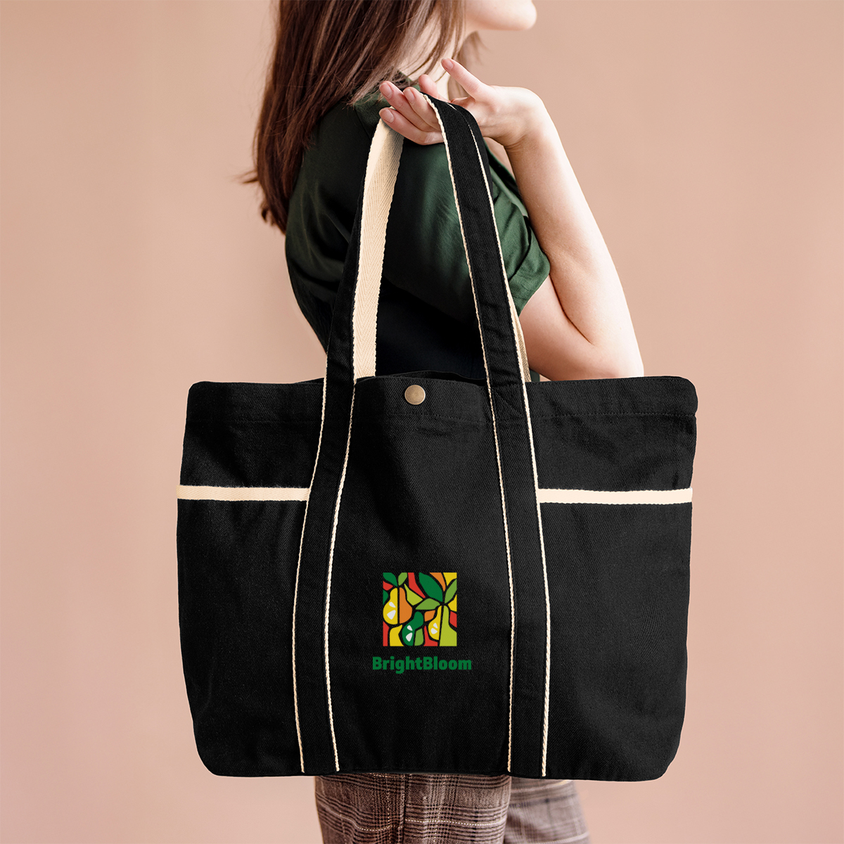 Aware™ 10 Oz. Recycled Cotton Canvas Tote Bag 6