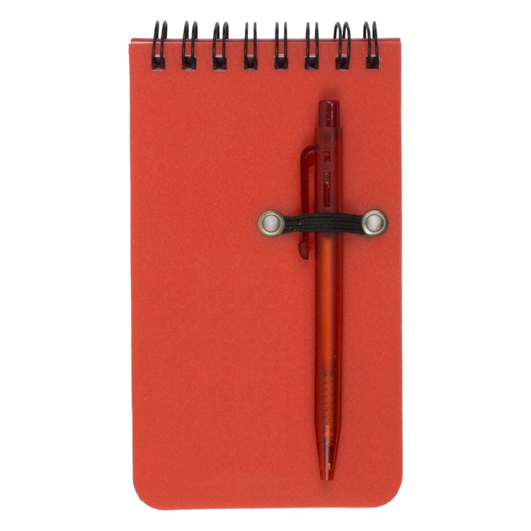 Pocket Sized Spiral Jotter Notepad Notebook with Pen 1