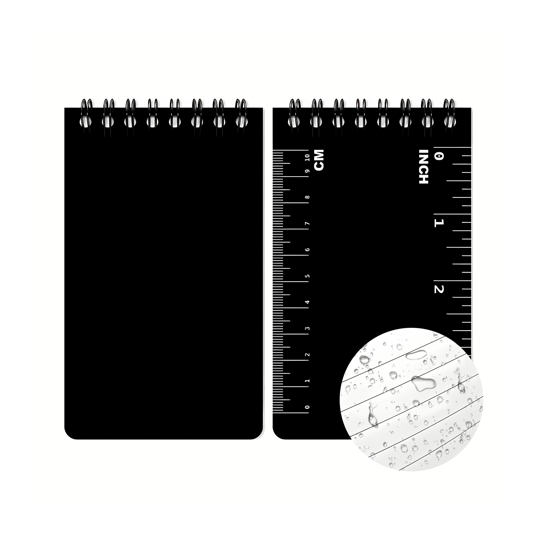 50 Sheet Portable Waterproof Mini Coil Notebook With Scale 5