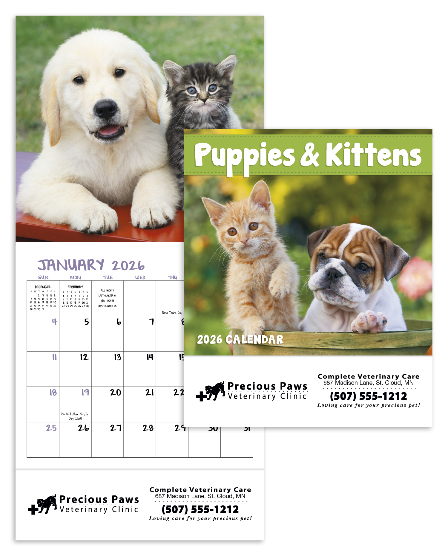 Good Value™ Puppies & Kittens - Mini Calendar 32