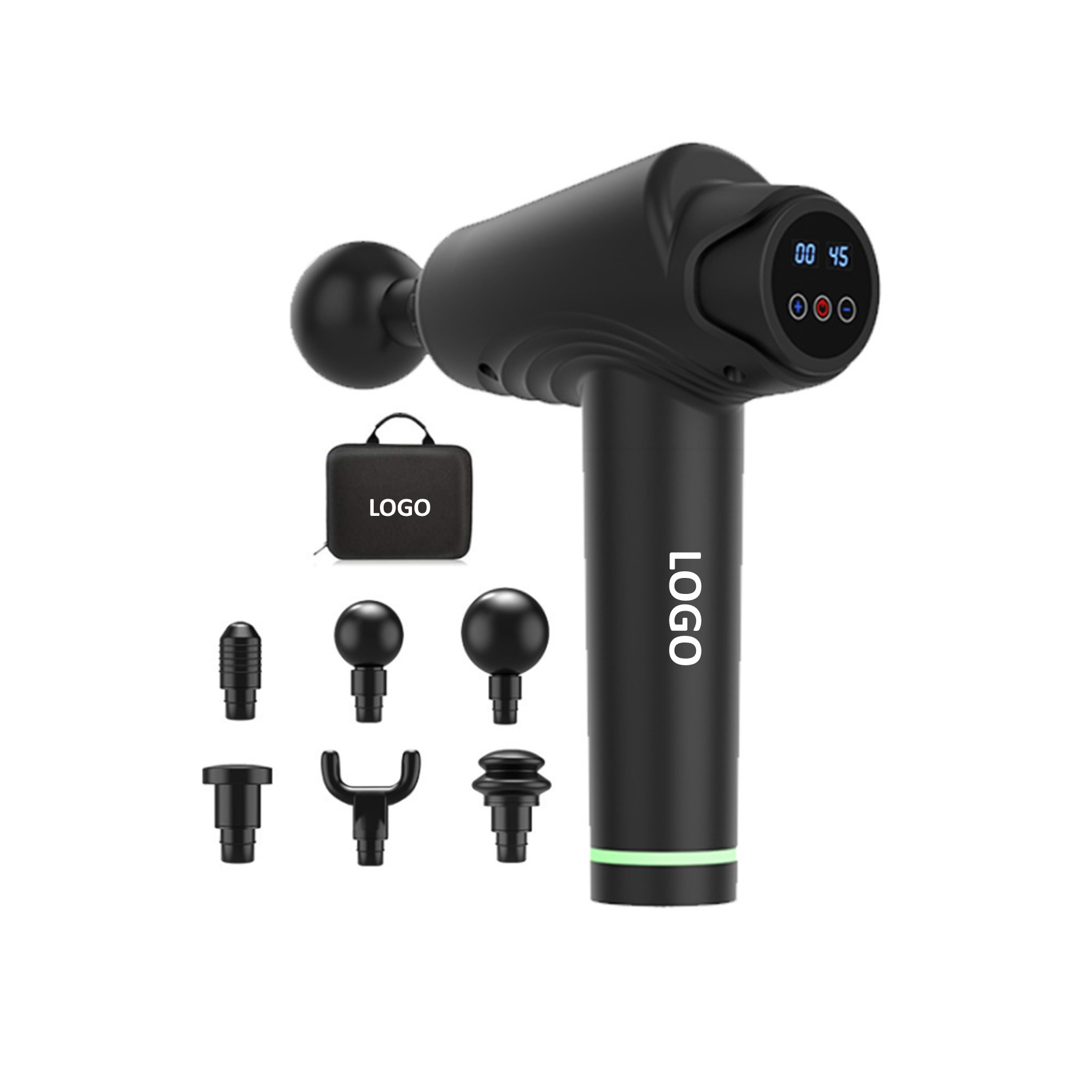 Deep Tissue Massage Gun with 6 Attachments 1