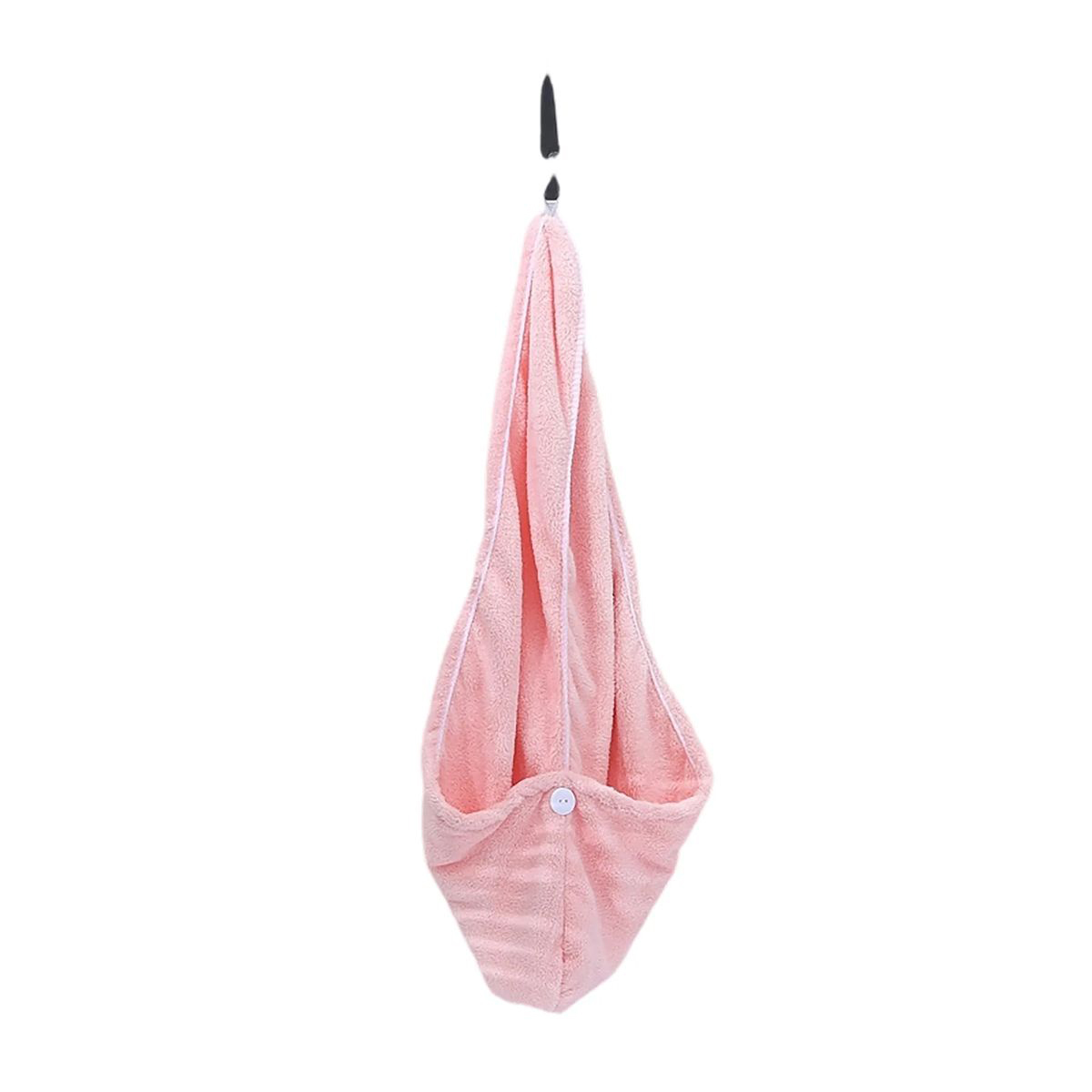 Absorbent Coral Fleece Hair Wrap Cap 2