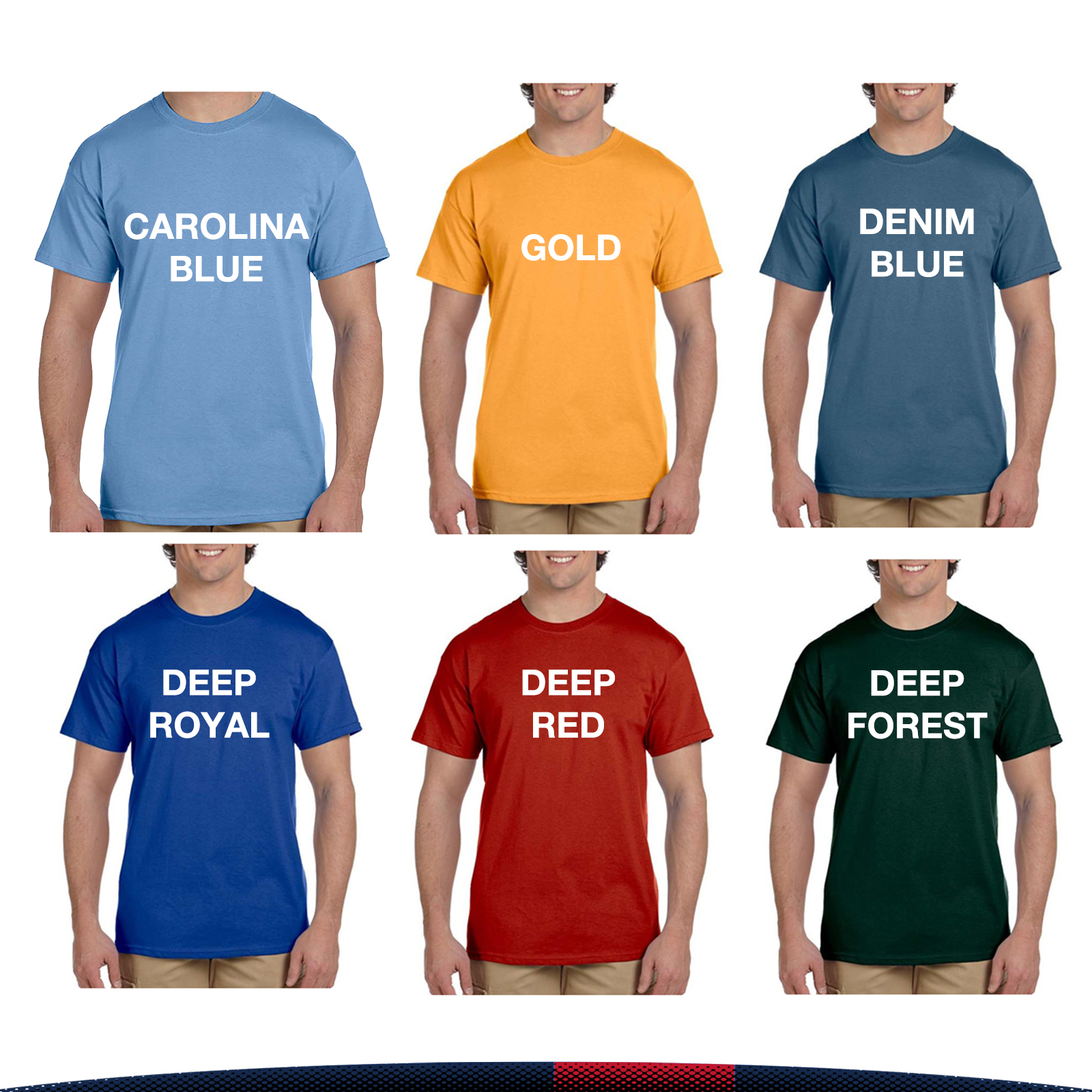 Hanes® Cotton/Polyester Preshrunk T-Shirts 4