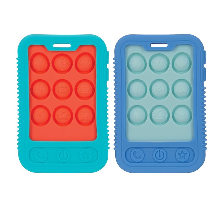 Nuby Cell Phone Popper Teethers - 3M+ 1