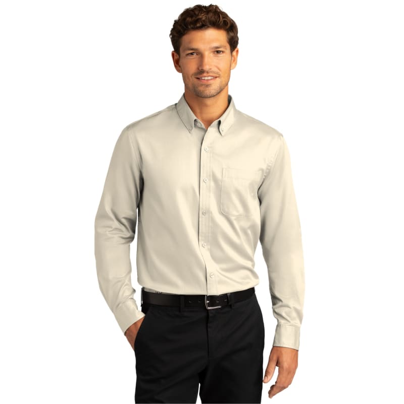 Port Authority Long Sleeve SuperPro React Twill Shirt. 52