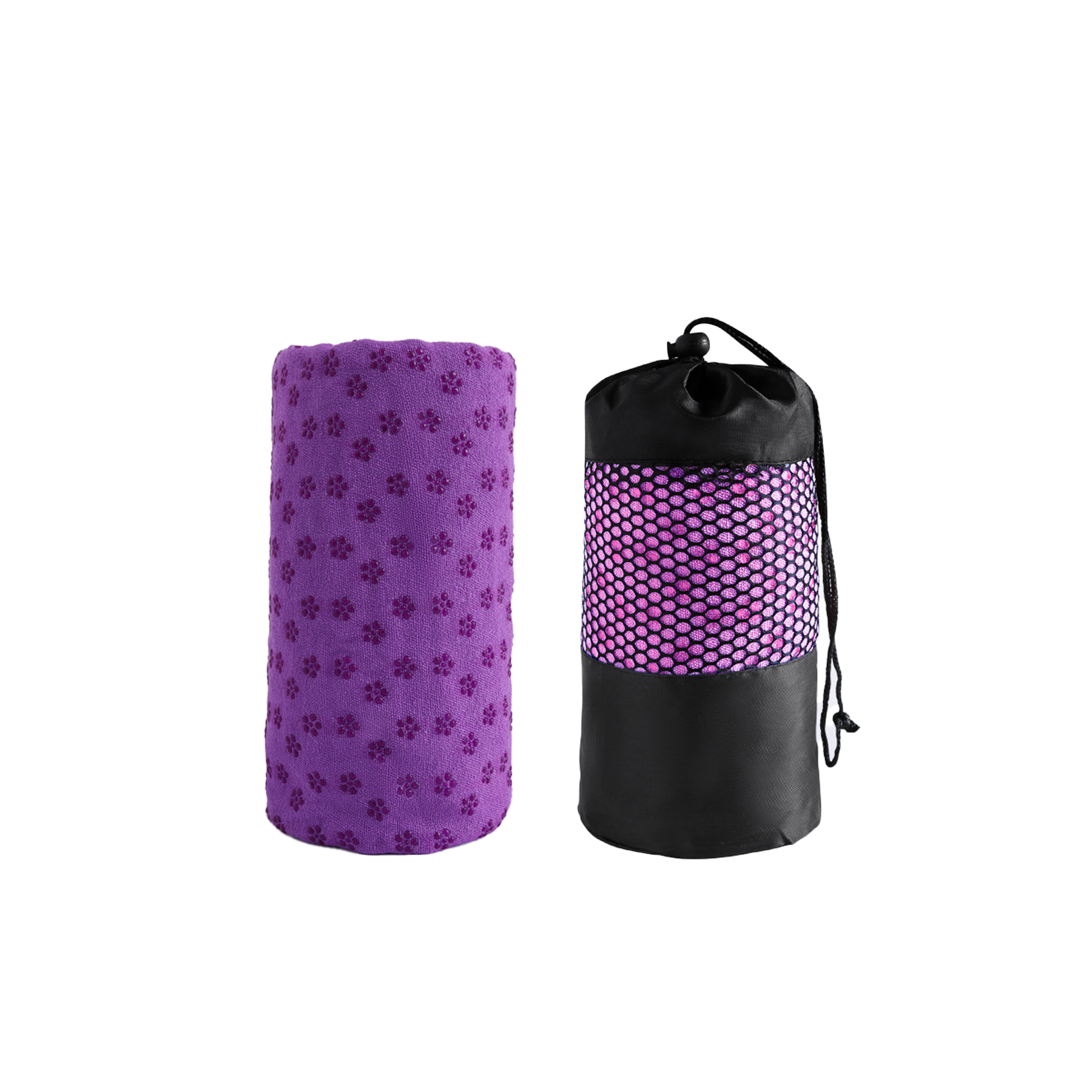 Non-Slip Yoga Towel with Black Mesh Bag 5