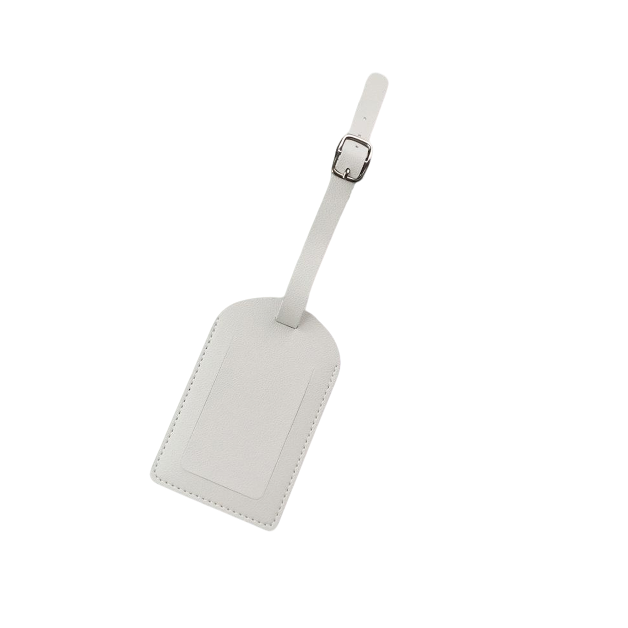 Synthetic Leather Luggage Tag With Privacy Cover And Adjustable Strap 4