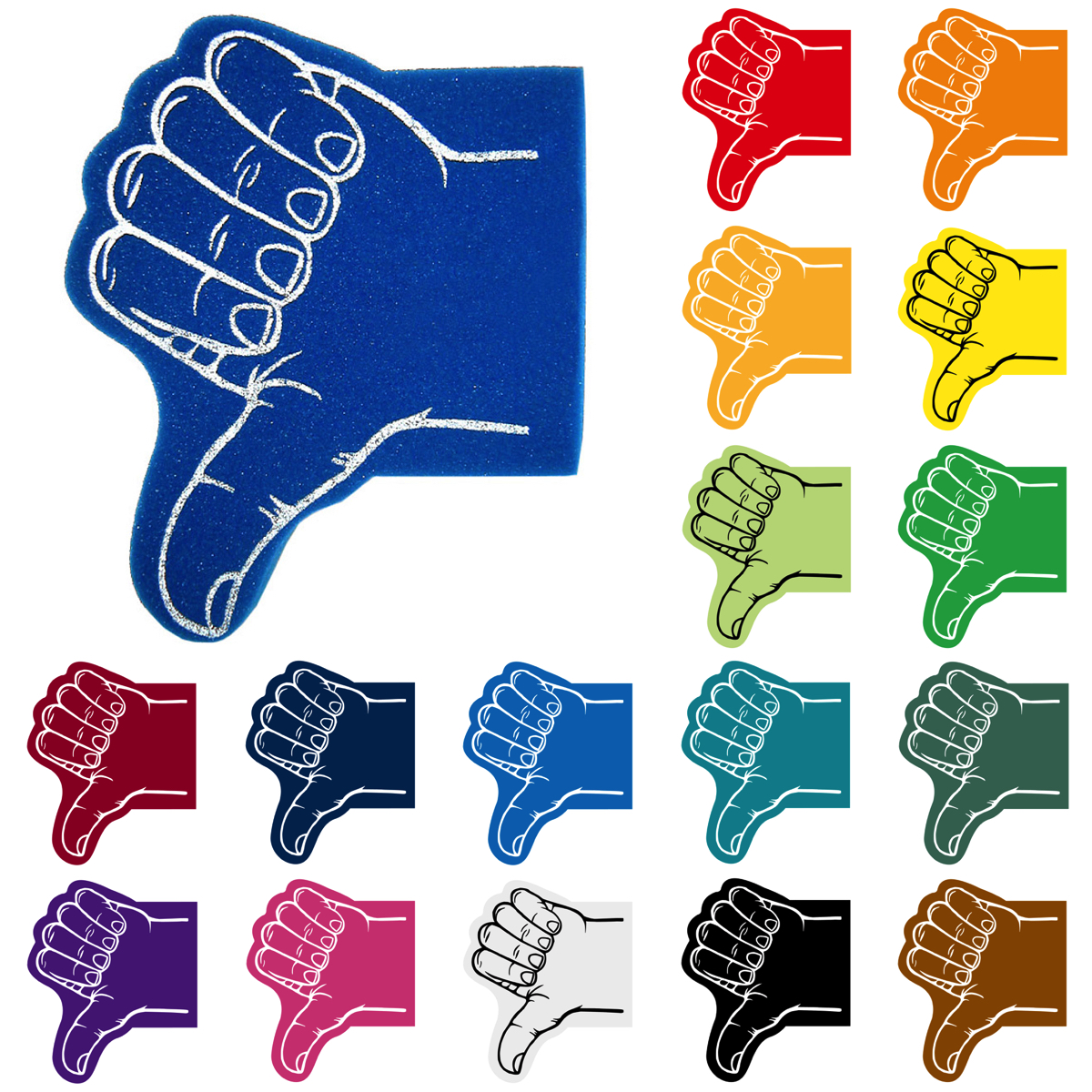 Thumb Foam Hand Mitt 9
