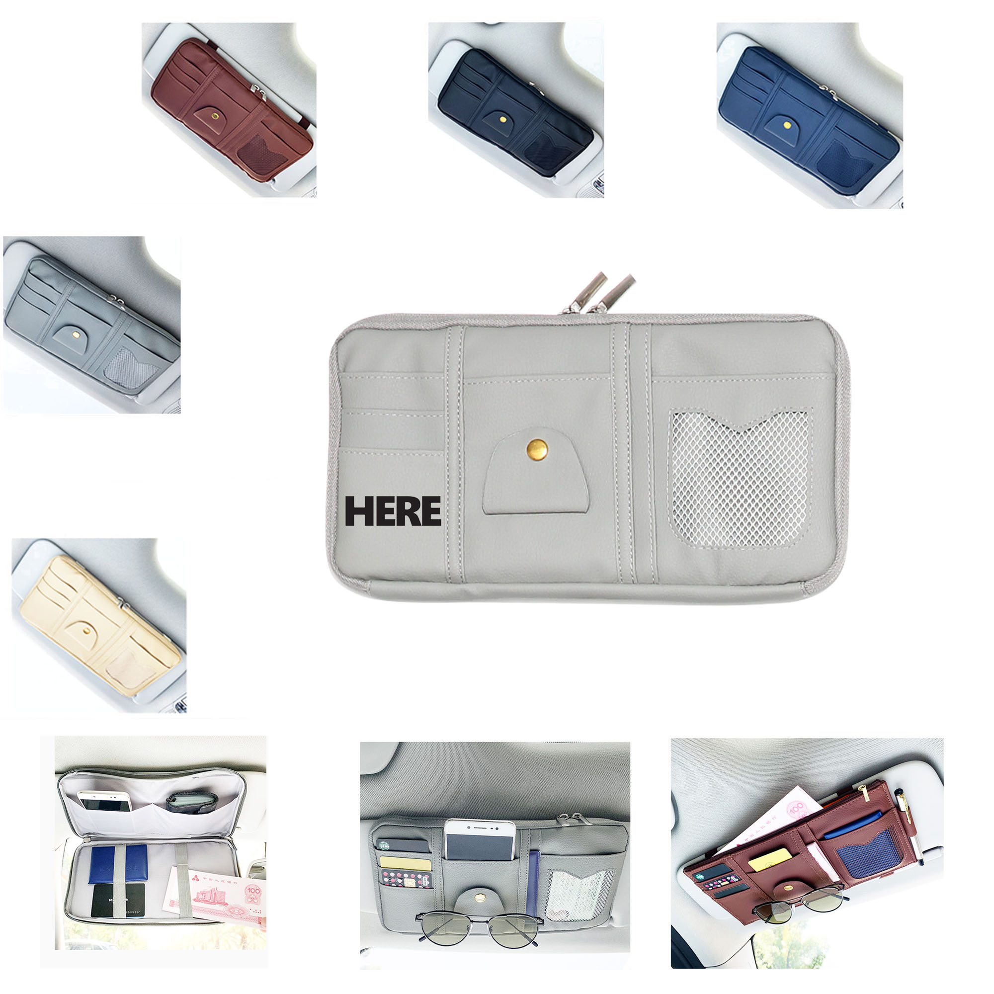 Leather Car Storage Pouch 2