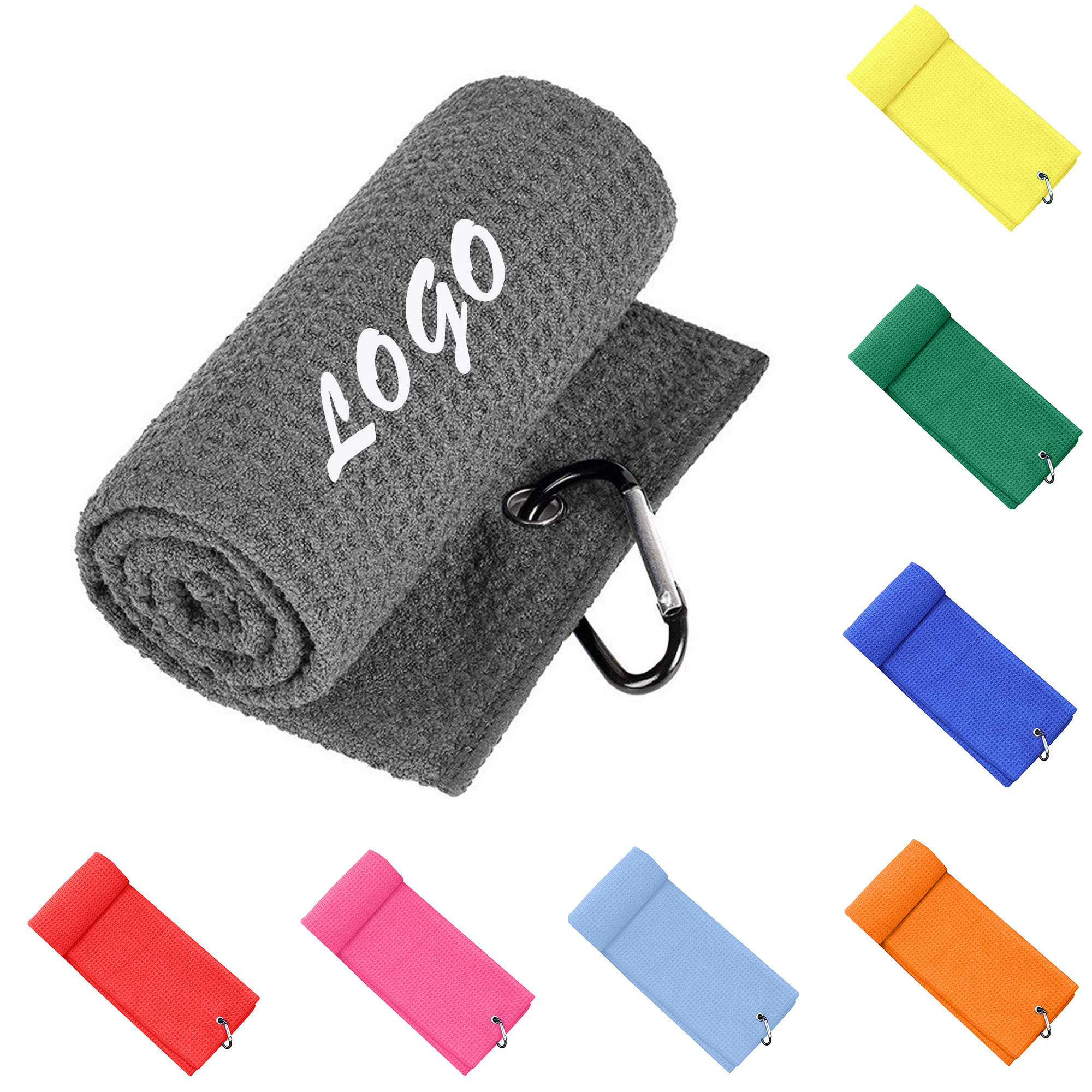 Soft Golf Towel Outdoor Sports Fitness Band Metal Buckle 4