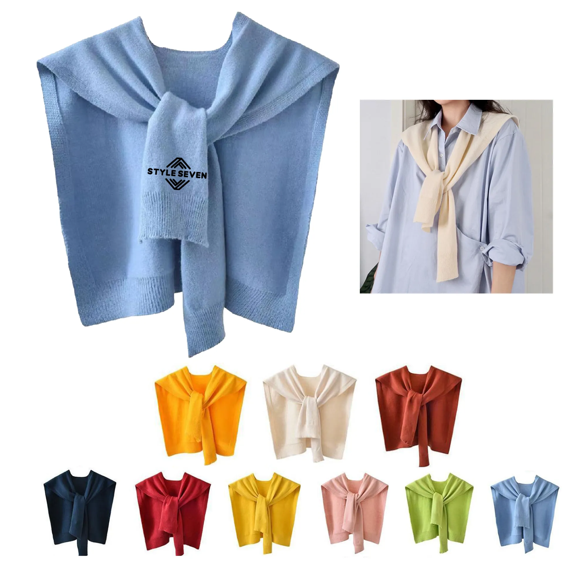 Fake Collar Shawl Scarf 2