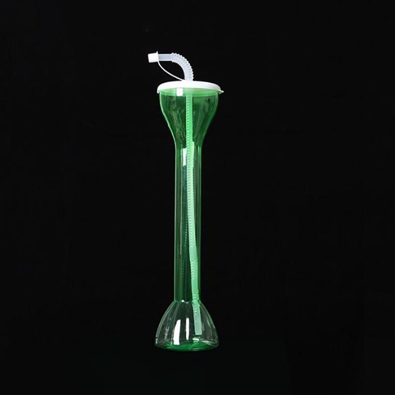 500ml Clear Yard Cup with Straw, custom plastic cup with logo imprint 6