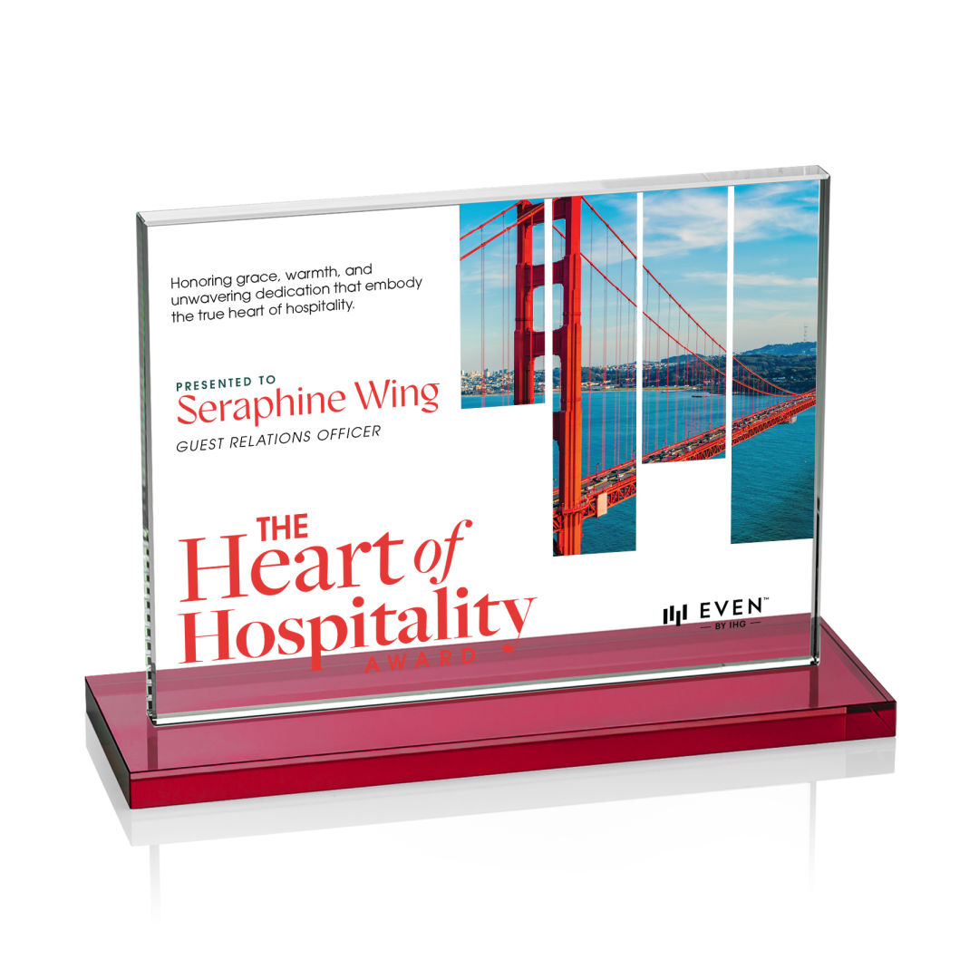 Emperor VividPrint™ Award - Red (Horiz) 25