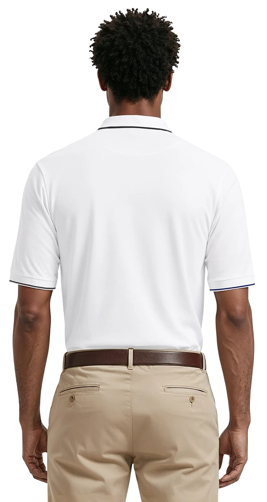 Men's Striped Trim Value Wicking Polo 48