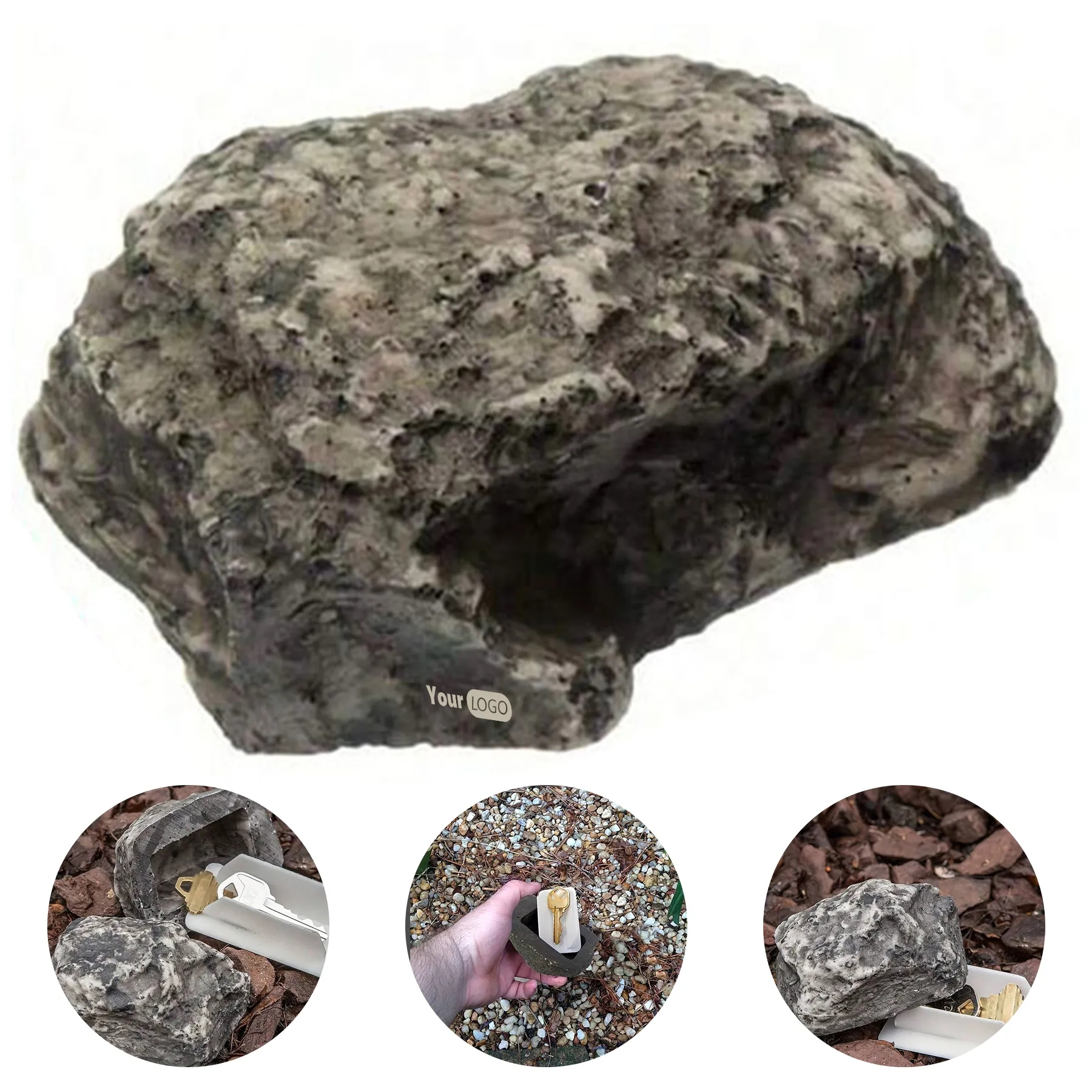 Plastic Outdoor Simulation Small Stone Keybox 6