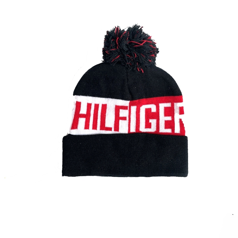 Knitted jacquard hat thickening 4