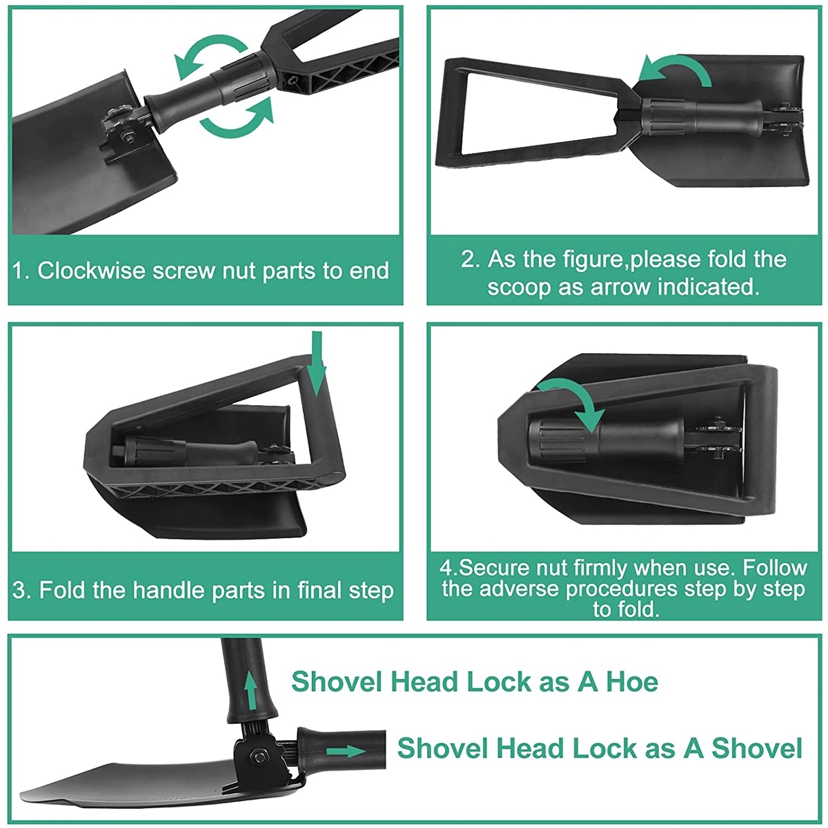 Folding Shovels for Digging 5
