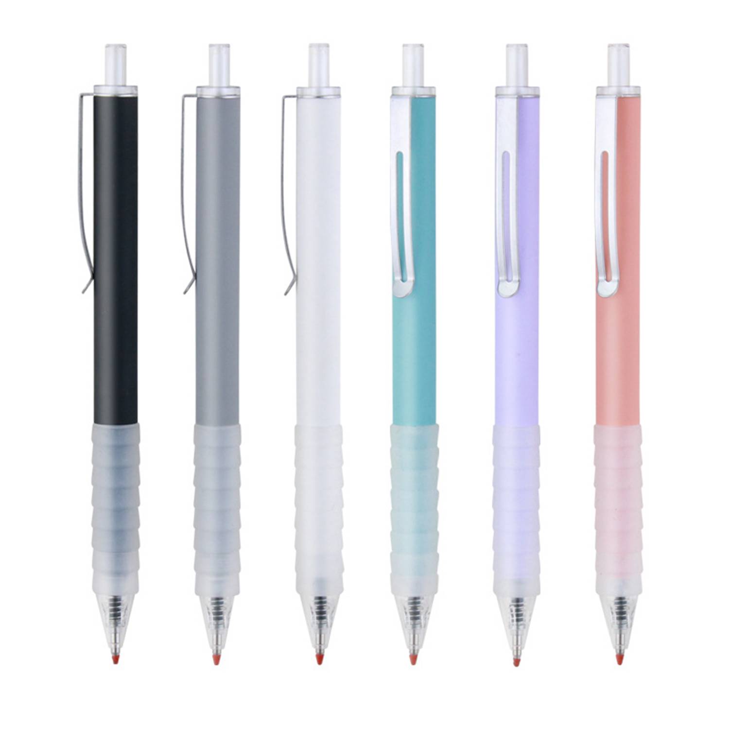 Retractable Soft Grip Gel Pen 12