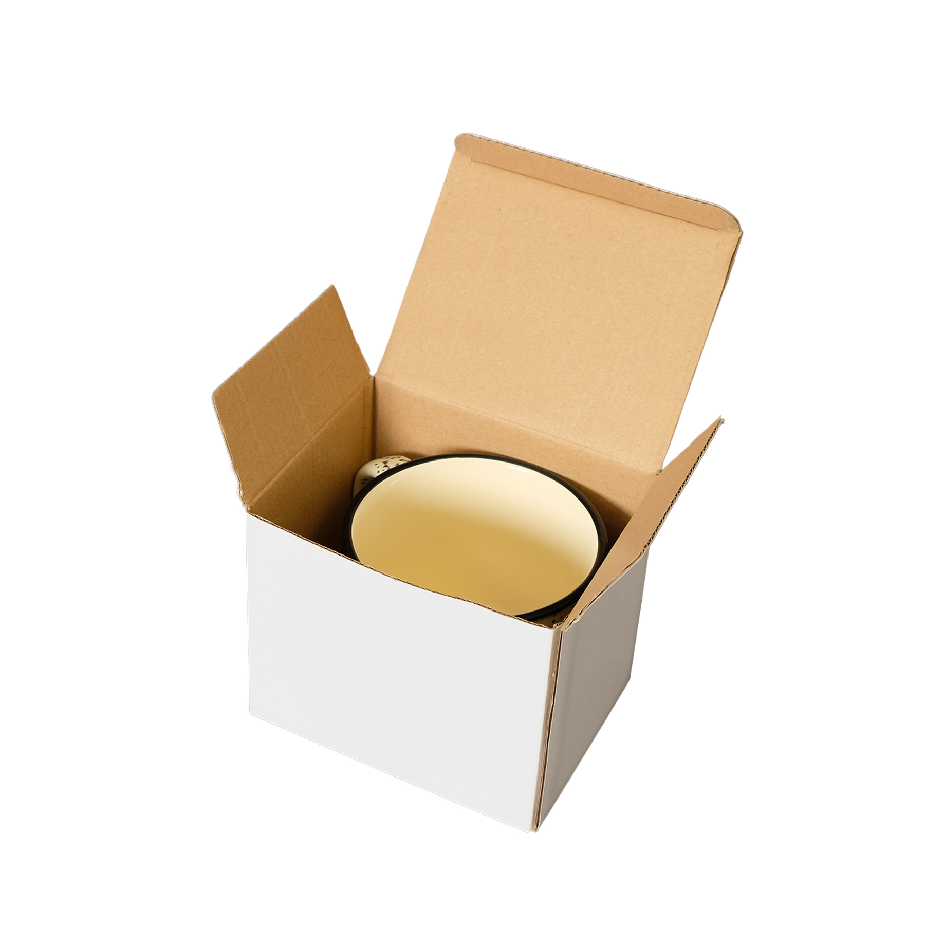 Ceramic Mug Box: 5.25" W x 4.5" H x 4" D 3