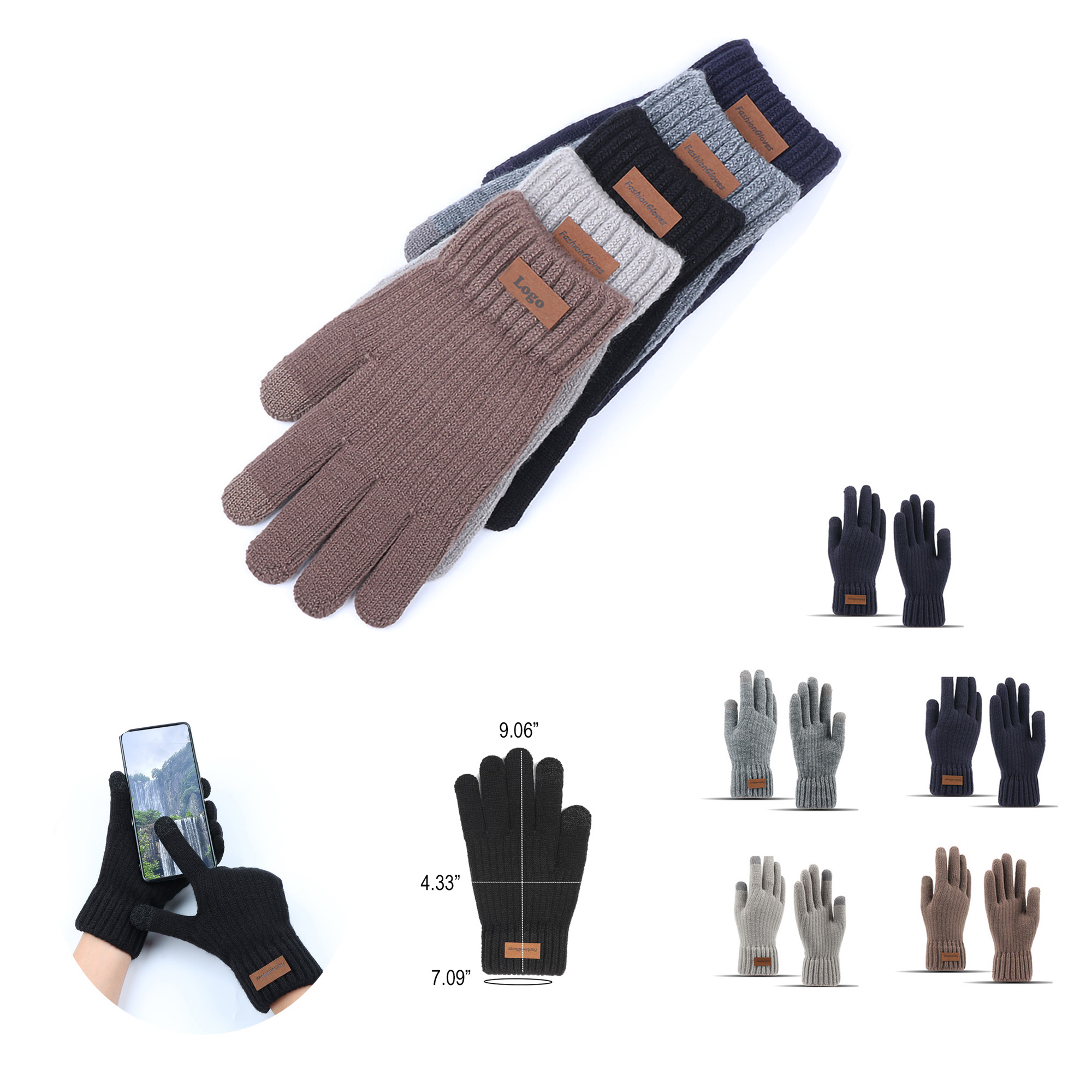 Winter Soft Knit Lining Must-Have Touch Screen Gloves 4