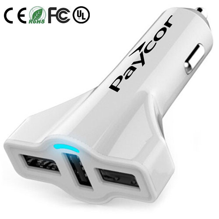 TriCharge 3-Port Turbo USB Car Charger 3