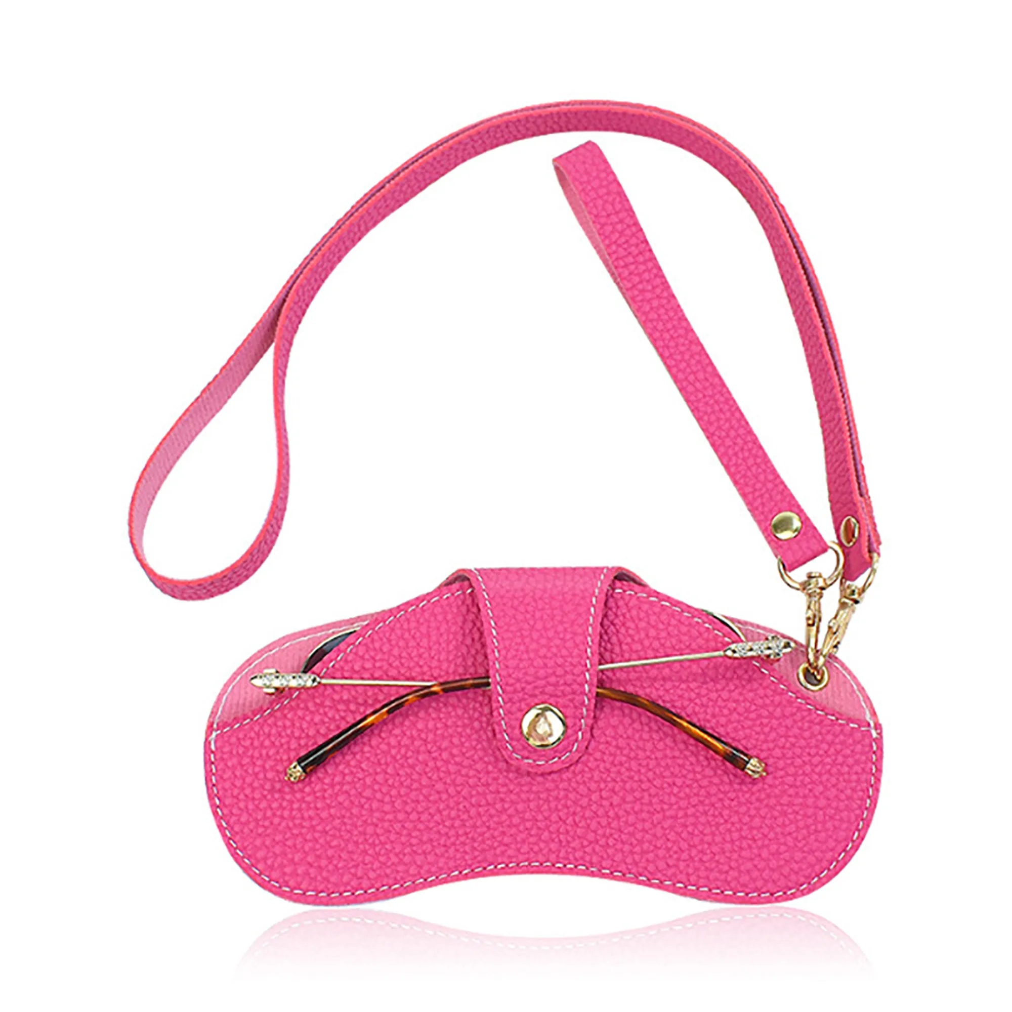 Portable Neck-Hanging Scratch-Resistant Sunglasses Pouch 9