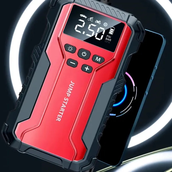4 in 1  Multi-function Car Jump Starter with Air Compressor 10