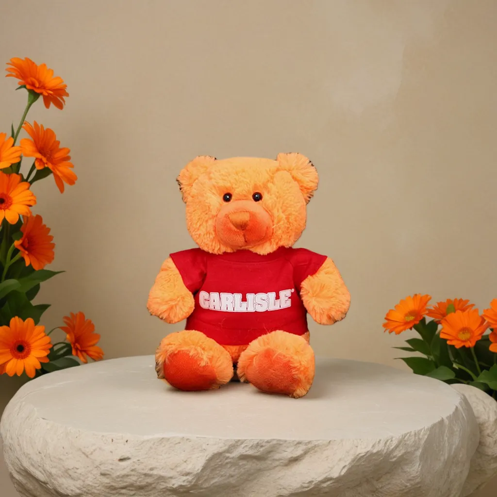 8" Bright Color Orange Bear 15